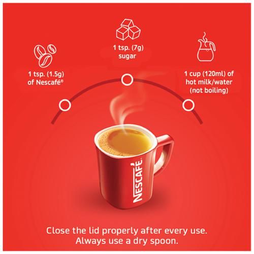 Nescafe  Classic 100percent Pure Instant Coffee - Special Offer Pack, 200 g (With Free Red Mug & Scoop Spoon)-4.webp